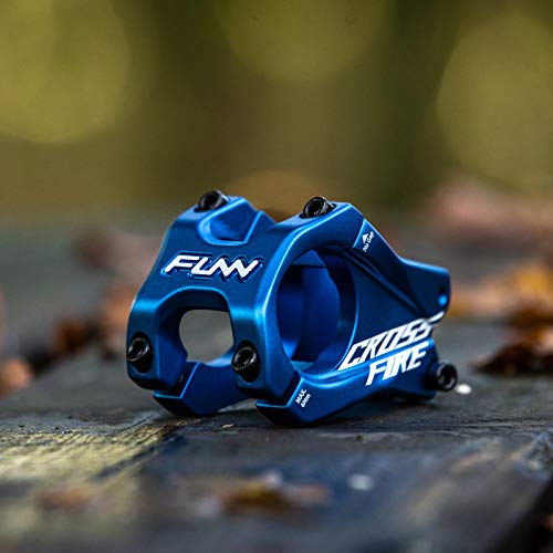 Funn Crossfire MTB Stem - Red, 35mm Clamp, Zero Rise, Compatible with Mountain Bikes