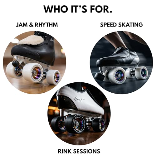 Bont Ghost Assassin Indoor Roller Skate Wheels 62mm 98A Set of 4 - Black
