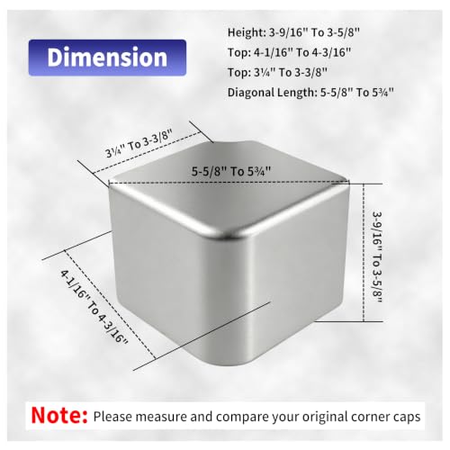 Pontoon Boat Aluminum Corner Cap Casting for 90 Rounded Corners - Variation 1
