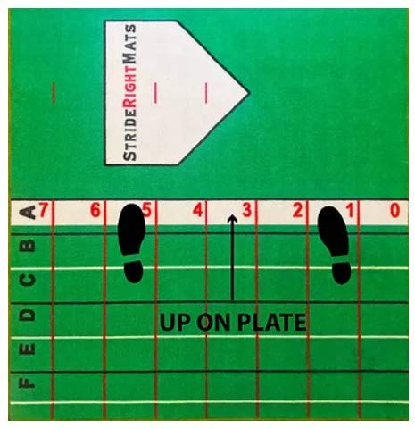 Baseball & Softball Hitting Mat with Visual Feedback Grid and Training System