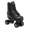 Black High Top PU Leather Double-Row Roller Skates for Men Women US 8.5