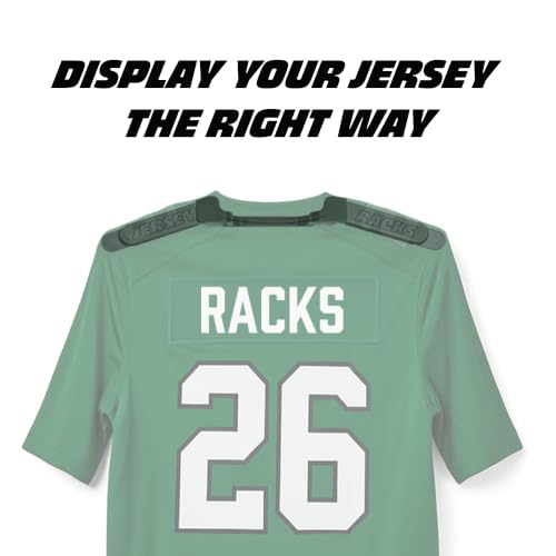 Jersey Racks 2-Pack Black Wall Mount Display Hangers - Damage-Free Jersey Holder
