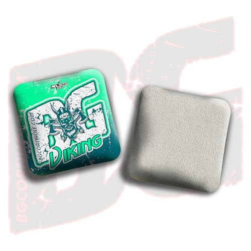 Viking Cornhole Bags Set of 4 – Teal Mint Throwback Variation, ACL Approved