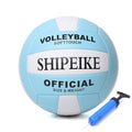 Light Blue Official Volleyball - Waterproof PU, Anti-Explosion, Indoor & Outdoor Play for Kids & Teens