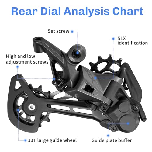12-Speed Bike Rear Derailleur - Compatible with Mountain, Road, Urban & Folding Bikes