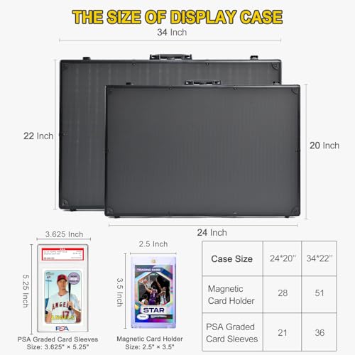 Black Aluminum Locking Trade Show Display Case - 34x22 Inch Tabletop Showcase