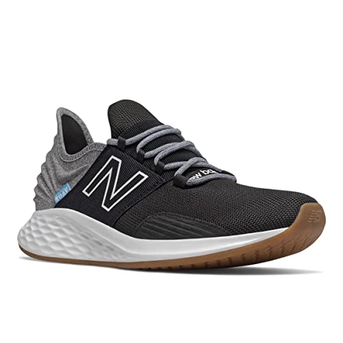 New Balance Men's Fresh Foam Roav Running Shoes - 12 Black Light Aluminum