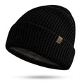 Golden Kocoon EMF Organic Beanie Medium-Large Black Faraday Hat with Bamboo Silver Liner