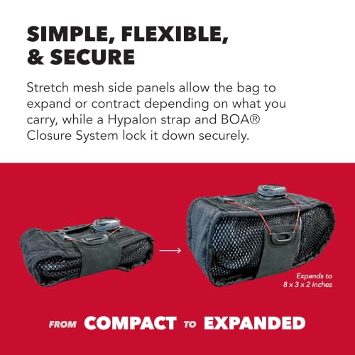 Expandable Bike Seat Bag for Road and Gravel Bikes with BOA Closure