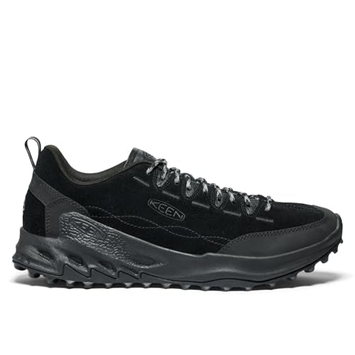 KEEN Men's Jasper Zionic Suede Hiking & Climbing Shoes - Black/Alloy 10.5