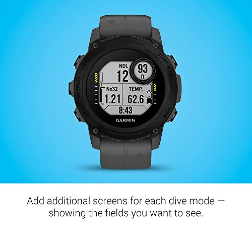 Garmin Descent G1 Rugged Dive Computer Slate Gray - Watch-Style with GPS & Dive Tracking