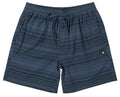 Men's 2-in-1 Swim Shorts - Sea to Shore 6-Inch Agitated Stripe Indigo, Quick-Dry, Versatile
