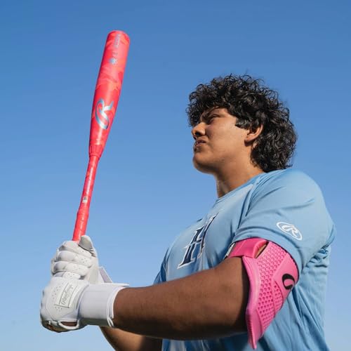 Adult Large White Baseball Batting Gloves with Compression Strap - Rawlings Workhorse