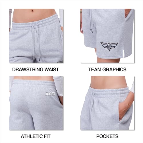 Women's WNBA Official Super Soft Full Court Basketball Shorts - Indiana Fever Medium Heather Gray