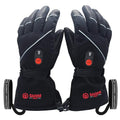 SAVIOR HEAT Rechargeable Heated Gloves for Men & Women, Large Black