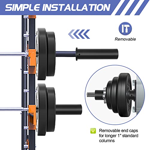 Black Olympic Adapter Sleeve 1 Pair Converts 1 Inch to 2 Inch Weight Plates