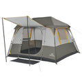 Naturehike Grey 4-Person Instant Pop-Up Camping Tent - Waterproof & Easy Setup