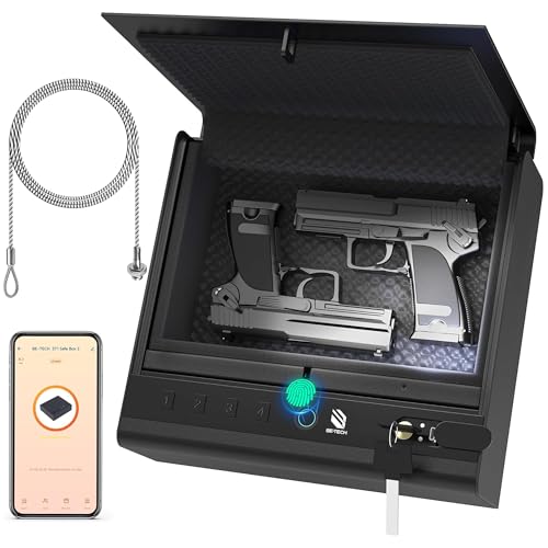 BE-TECH Biometric Gun Safe with App Control & 4-Way Access - SAFE PRO Variation