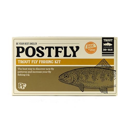 Fly Fishing Kit with Premium Trout Flies Rainbow Brown Brook Trout