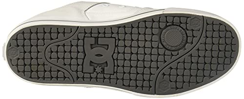 DC Men's Pure Casual Low Top Skate Shoe, White/Battleship/White, 8 D US