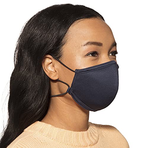 Reusable Copper Infused Face Masks for Adults - 2 Pack, Washable & Unisex