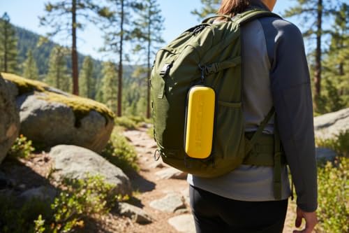 Yellow Hard Protective Case for Radiation Detector 102/103/103G with Wrist Loop & Carabiner