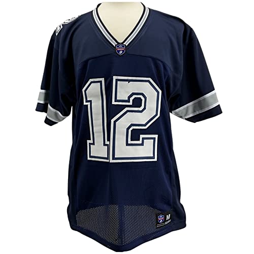 Roger Staubach Dallas Cowboys Navy Blue Unisex Jersey X-Large - Custom Sewn, Signed-Free