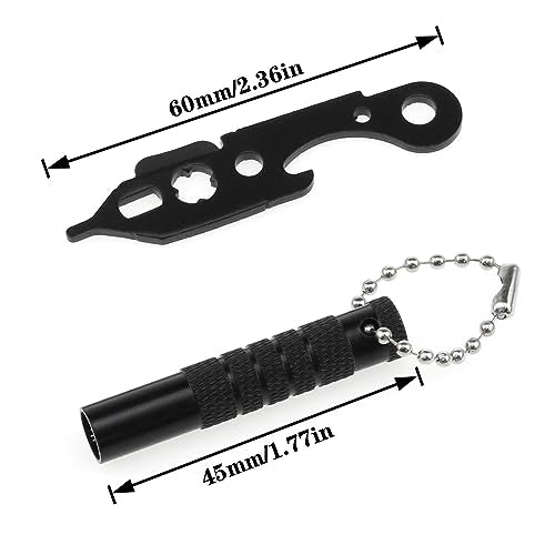 Dart Wrench Tool Set for Removing Damaged Dart Rods and Tips - Black