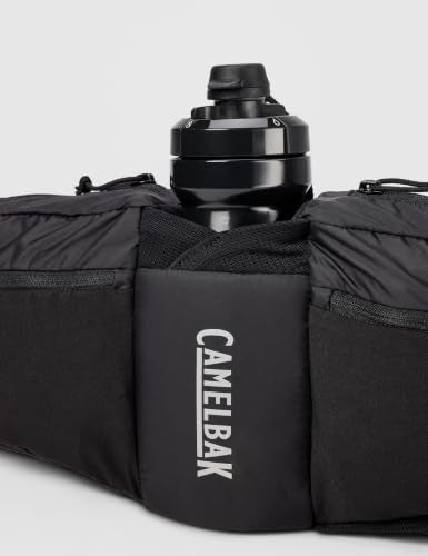 CamelBak Podium Flow 4 Hydration Belt Black 2.0 with 21oz Bottle for Cycling