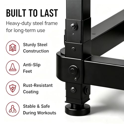 Adjustable Dumbbell Rack with Wheels - Black Home Gym Storage Stand
