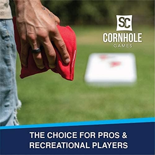 Weather Resistant Cornhole Bags - Professional Regulation Size (16 oz) | Set of 8 for Pro Boards