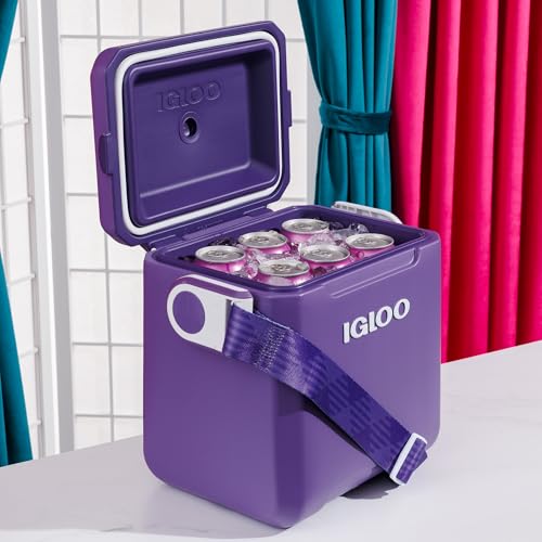 Igloo Tag Along Too Coolers Insulated Hard Shell Picnic Cooler with Dusted Grape Variation