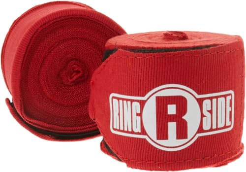 Ringside Pro Mexican Handwraps - Black / 1 (200-Inch, Elastic, Authentic)
