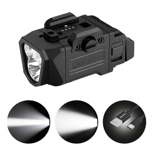OLIGHT PL X Compact Tactical Flashlight Matte Black USB-C Rechargeable