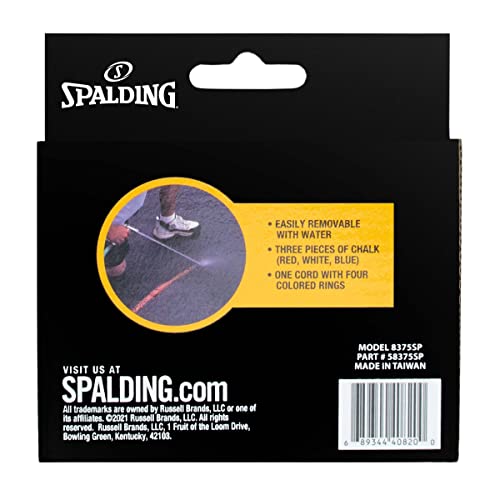 Outdoor Basketball Court Marking Kit with Chalk & Line String