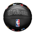 NBA Team Series Basketball - Synthetic Leather, Size 7, Indoor & Outdoor - Black with Logos Variation of Black / Size 7 - 29.5" / Collector Ball