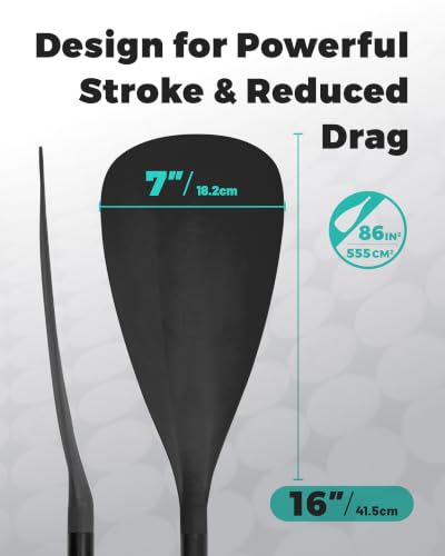 iTAOSTAR Adjustable SUP & Kayak Paddle Set 4-Pieces Mint Green for Beginners