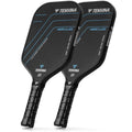 NHYHN Pickleball Paddles Set of 2 - Carbon Fiber, USAPA Approved, 16MM Thick, High Spin & Power