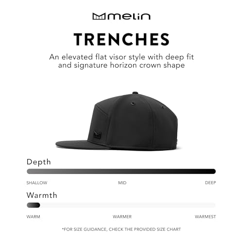 Medium-Large Black Melin Trenches Icon Infinite Thermal Snapback Hat - Unisex