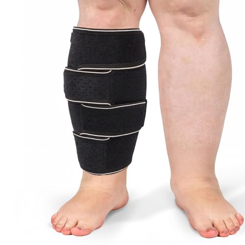 Plus Size Calf Compression Wrap XL for Severe Swelling & Lymphedema - Short Fit