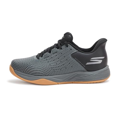 Skechers Men's Slip-Ins Viper Court Reload Black Charcoal US 8 Sneakers