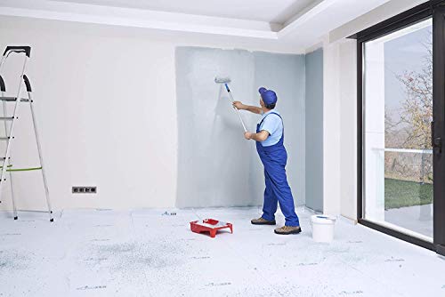 Koruser Reusable Floor Protection Film 36x100 Inch, Anti-Slip & Paint Proof, Covers 300 sqft