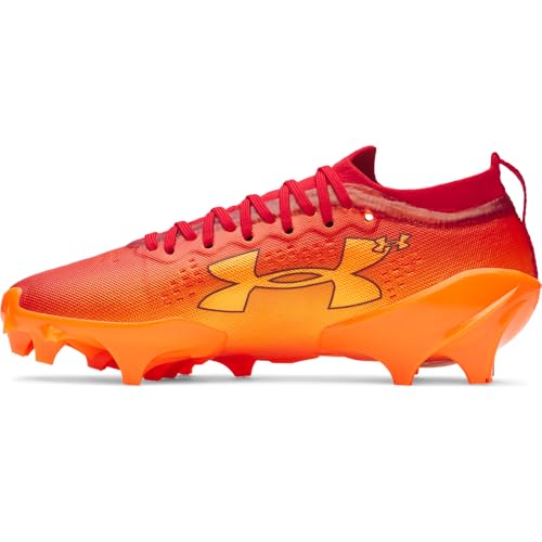 Under Armour Men's Blur Pro Molded TPU Football Cleats 11.5 Red Blaze Orange Cardinal