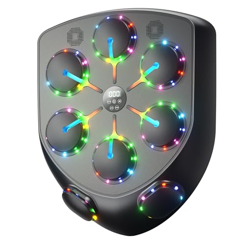AzureHaven XX-Large Music Boxing Machine with LED Lights & Bluetooth Speaker