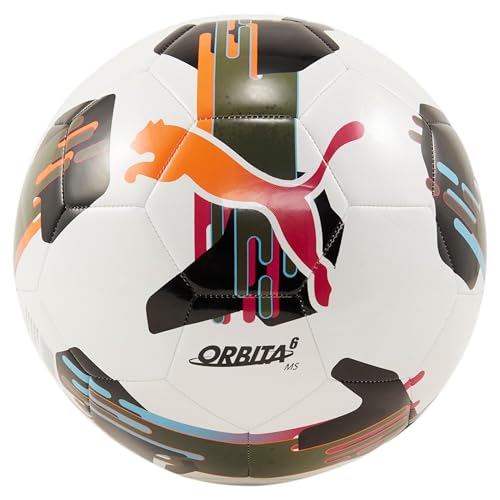 PUMA Unisex Orbita 6 Soccer Ball - White Multicolor, 5/Variation