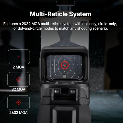 ZEROHAWK OM1 Red Dot Sight 2 & 32 MOA Open Micro Pistol Sight