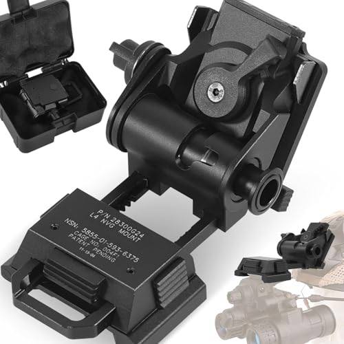 HTPREC Black G24 Night Vision Goggle Mount for PVS14/15/18 | Adjustable Helmet Adapter