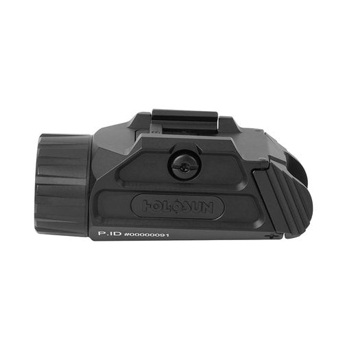 HOLOSUN P.ID Pistol Light – 1,000 Lumen High Output Weaponlight with Magnetic USB Charging, 18350 Rechargeable Battery, MIL-STD-1913 Mount, IPX8 Waterproof, Compact Aluminum Housing