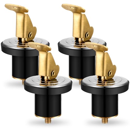 MorningRo 4 Pcs Brass Boat Drain Plug 3/4 Inch for Livewell Baitwell Kayak