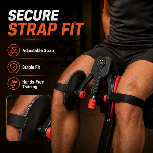 Red Black Thigh Trainer for Pelvic Floor Exercises - Kegel & Resistance Device